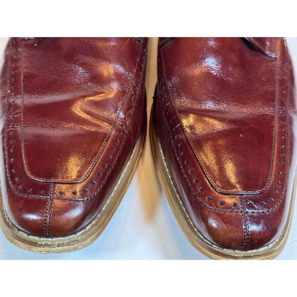 Size 11 Giovanni Amato Brown Leather Monk Strap Dress Shoes main image 5